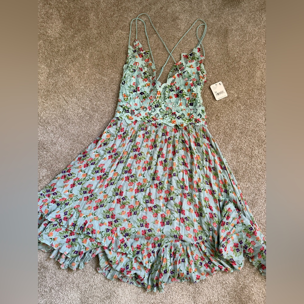 Free People Adella Slip Dress